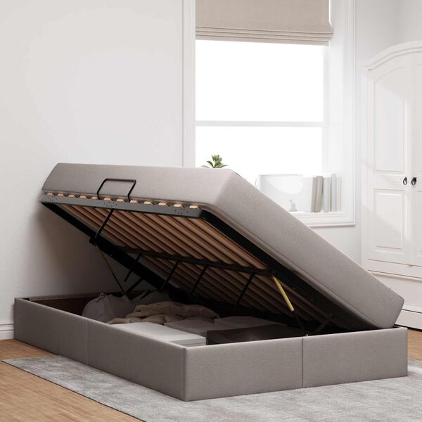 vidaXL &Aacute;gy t&aacute;rol&oacute;val &eacute;s matraccal T&oacute;psz&iacute;nű 120 x 190 cm Poli&eacute;szter