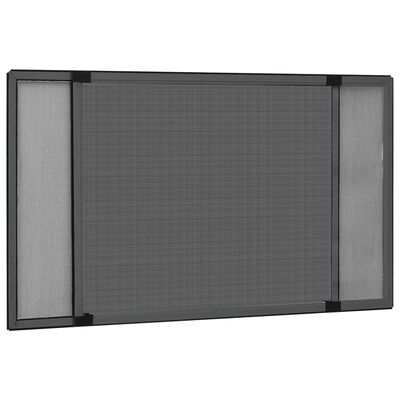 vidaXL antracit kihúzható ablakszúnyogháló (75-143) x 50 cm