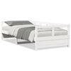 vidaXL feh&eacute;r t&ouml;m&ouml;r fenyőfa kanap&eacute;&aacute;gy matrac n&eacute;lk&uuml;l 90 x 200 cm