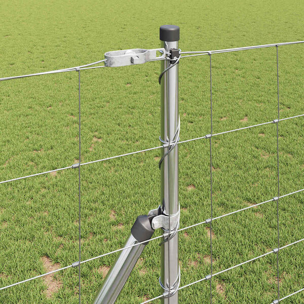 vidaXL Ker&iacute;t&eacute;soszlop Galvaniz&aacute;lt 50 x 1,2 m Ac&eacute;l