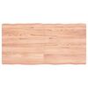 vidaXL vil&aacute;gosbarna asztallap 120x60x(2-6)cm kezelt t&ouml;m&ouml;r &eacute;lőszeg&eacute;lyes