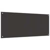 vidaXL Konyhai splashback 2 pcs Sötétszürke 120 x 50 cm edzett üveg