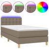 vidaXL t&oacute;psz&iacute;nű sz&ouml;vet rug&oacute;s &eacute;s LED-es &aacute;gy matraccal 100x200 cm