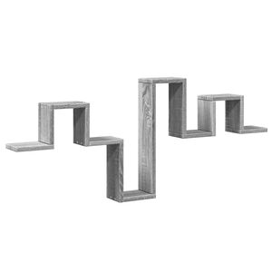 vidaXL sz&uuml;rke sonoma sz&iacute;nű szerelt fa fali polc 104,5 x 10 x 43 cm