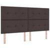 vidaXL Boxrug&oacute;s &aacute;gy matracmal leddel s&ouml;t&eacute;tbarna 180 x 200 cm sz&ouml;vet