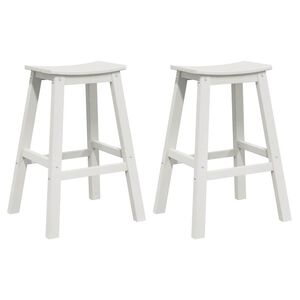 vidaXL B&aacute;rsz&eacute;k 2 db Feh&eacute;r 52 x 43 x 73,5 cm HDPE
