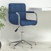 vidaXL kék szövet forgó irodaszék