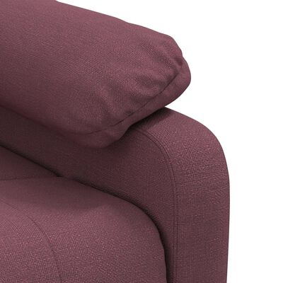 vidaXL lila szövet elektromos dönthető fotel