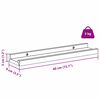 vidaXL Falpolc polcokkal t&aacute;rol&oacute;val 4 pcs Barna 40 x 9 x 3 cm Faanyag