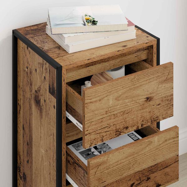 vidaXL Sz&eacute;f fi&oacute;kkal &Ouml;reg fa 42 x 36 x 75.5 cm Faanyag