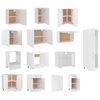 vidaXL Lyon 14 részes fehér forgácslap konyhai szekrénygarnitúra