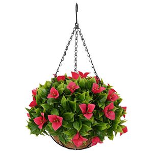 vidaXL Mesters&eacute;ges Vir&aacute;gok R&oacute;zs&aacute;s 33 x 33 x 44 cm PE &eacute;s ac&eacute;l