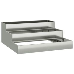 vidaXL Kerti cser&eacute;p Ez&uuml;st 90 x 90 x 35 cm Horganyzott ac&eacute;l