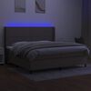 vidaXL t&oacute;psz&iacute;nű sz&ouml;vet rug&oacute;s &eacute;s LED-es &aacute;gy matraccal 200 x 200 cm