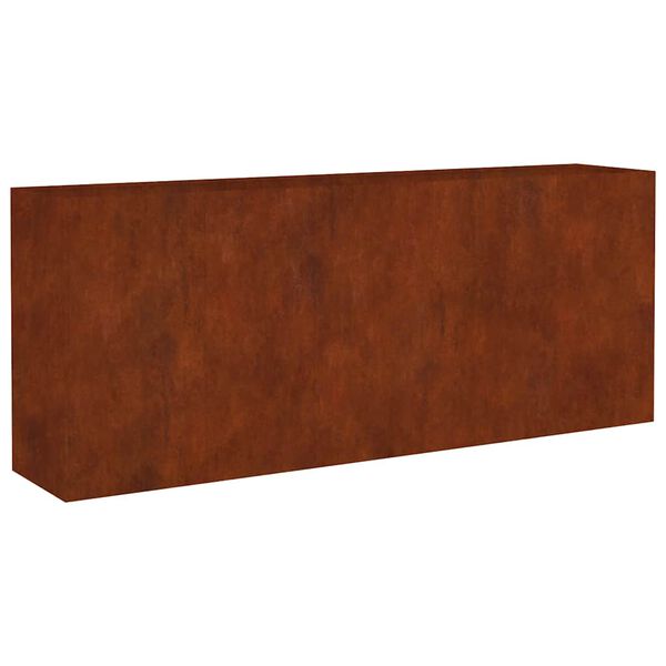 vidaXL corten ac&eacute;l kerti magas&aacute;gy&aacute;s 200x40x80 cm