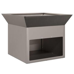 vidaXL Tűzrak&oacute; Rozsd&aacute;s 50 x 50 x 40 cm időj&aacute;r&aacute;s&aacute;ll&oacute; ac&eacute;l