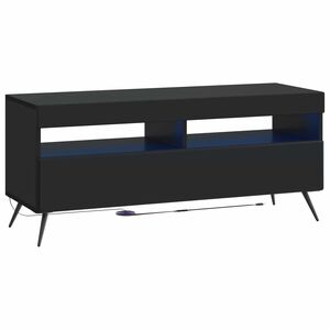 vidaXL LED TV szekr&eacute;ny Fekete Szerelt Fa