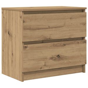 vidaXL k&eacute;zműves t&ouml;lgy sz&iacute;nű szerelt fa TV-szekr&eacute;ny 60x35x54 cm