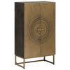 vidaXL Magasfi&uacute; Bronz 53,5 x 30 x 95 cm T&ouml;m&ouml;r Mang&oacute;fa &eacute;s Műszaki Fa