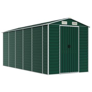 vidaXL z&ouml;ld horganyzott ac&eacute;l kerti f&eacute;szer 191 x 470 x 198 cm