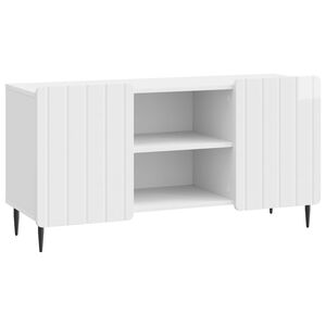 vidaXL TV szekr&eacute;ny 102 x 34,5 x 52 cm Magasf&eacute;nyű Feh&eacute;r Szerelt Fa