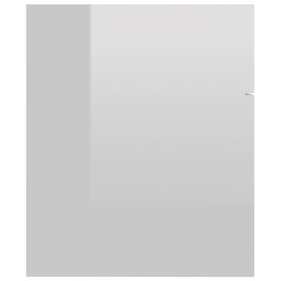 vidaXL magasfényű fehér forgácslap mosdószekrény 60 x 38,5 x 46 cm