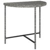 vidaXL sz&uuml;rke polyrattan kerti asztal 80 x 50 x 75 cm