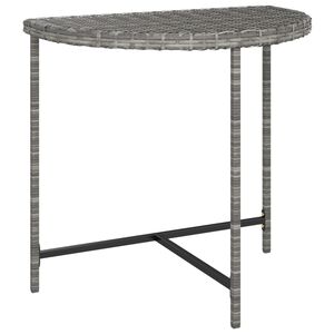 vidaXL sz&uuml;rke polyrattan kerti asztal 80 x 50 x 75 cm