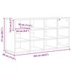 vidaXL Cipőszekr&eacute;ny polcokkal Sonoma t&ouml;lgy 103 x 30 x 51 cm Faanyag