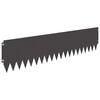 vidaXL Fűszeg&eacute;lyez&eacute;s 10 pcs 103 x 25 cm Ac&eacute;l Fekete