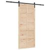vidaXL Cs&uacute;sz&oacute; ajt&oacute; Term&eacute;szetes 100 x 208 cm T&ouml;m&ouml;r Fenyőfa