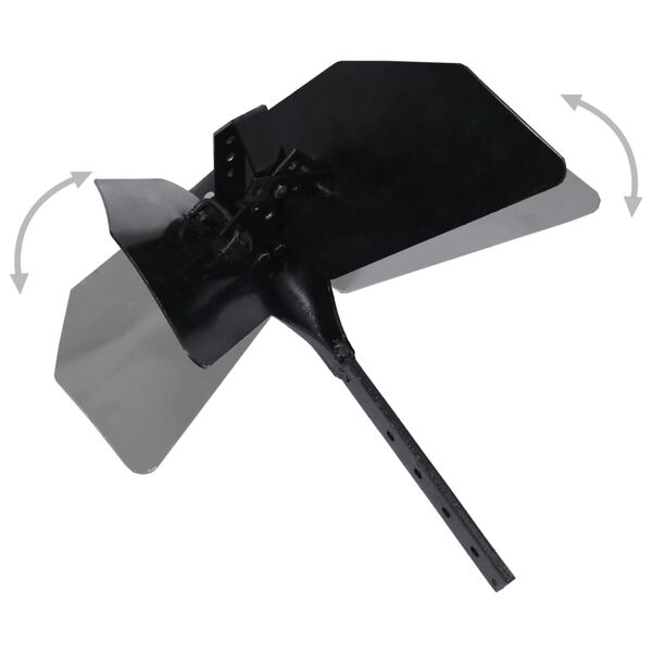 vidaXL fekete fém ekekiegészítő