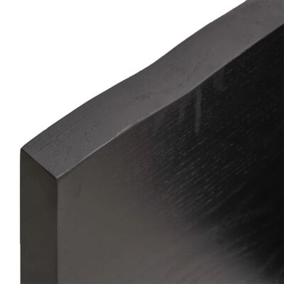 vidaXL sötétbarna kezelt tömör asztallap 40x40x(2-4) cm