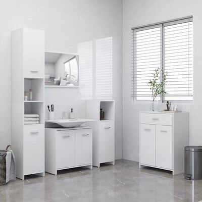 vidaXL fehér forgácslap fürdőszobaszekrény 60 x 33 x 80 cm