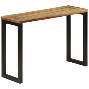 vidaXL t&ouml;m&ouml;r &uacute;jrahasznos&iacute;tott fa t&aacute;lal&oacute;asztal 110x35x75 cm