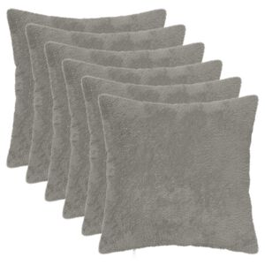 vidaXL P&aacute;rna huzat 6 db HEERLEN Vil&aacute;gossz&uuml;rke 30 x 30 cm Műny&uacute;l Szőr