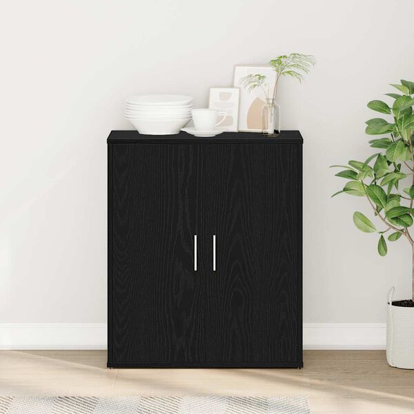 vidaXL fekete t&ouml;lgy sz&iacute;nű szerelt fa t&aacute;lal&oacute;szekr&eacute;ny 60 x 31 x 70 cm