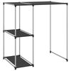 vidaXL 2 szintes fekete mos&oacute;g&eacute;p feletti t&aacute;rol&oacute;&aacute;llv&aacute;ny 87x55x90,5 cm