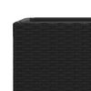 vidaXL 2 db fekete polyrattan kerti &uuml;ltetől&aacute;da 40x40x80 cm