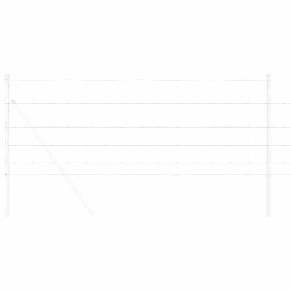 vidaXL Legelőkerítés Szürke 0.8 x 10 m Acél