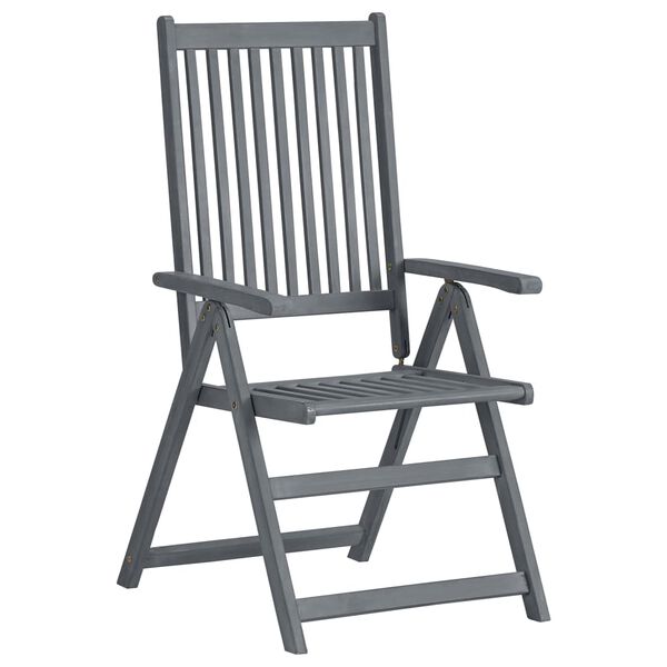 vidaXL 5 részes tömör akácfa kerti étkezőgarnitúra