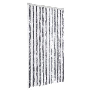 vidaXL sz&uuml;rke &eacute;s feh&eacute;r zsen&iacute;lia rovarf&uuml;gg&ouml;ny 100 x 200 cm