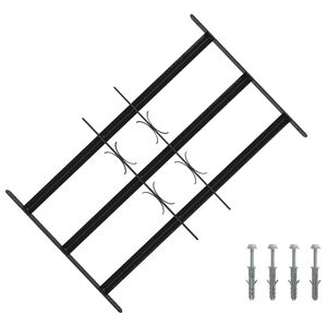 vidaXL Ablakokhoz k&eacute;sz&uuml;lt biztons&aacute;gi r&aacute;cs, 3 keresztl&eacute;ccel 3 pcs