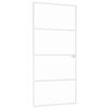 vidaXL fehér edzett üveg és alumínium vékony beltéri ajtó 93x201,5 cm