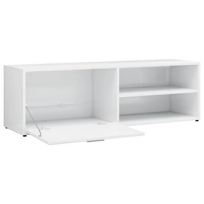 vidaXL magasfényű fehér forgácslap TV-szekrény 120 x 34 x 37 cm