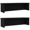 vidaXL Konyhai &aacute;llv&aacute;nyok egym&aacute;sra rakhat&oacute; 2 db Fekete 60x15x16 cm