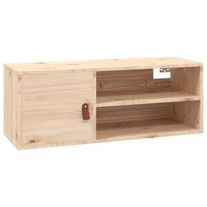 vidaXL t&ouml;m&ouml;r fenyőfa faliszekr&eacute;ny 80 x 30 x 30 cm