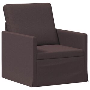 vidaXL Egyszem&eacute;lyes kanap&eacute; S&ouml;t&eacute;t Barna 70 x 81 x 82 cm Sz&ouml;vet