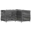 vidaXL 2 db L-alakú kerti bútorhuzat 16 fűzőlyukkal 215x215x90 cm
