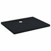 vidaXL Zuhany Alap T&aacute;lca Dots-szal 100 x 80 x 4 cm ABS Fekete